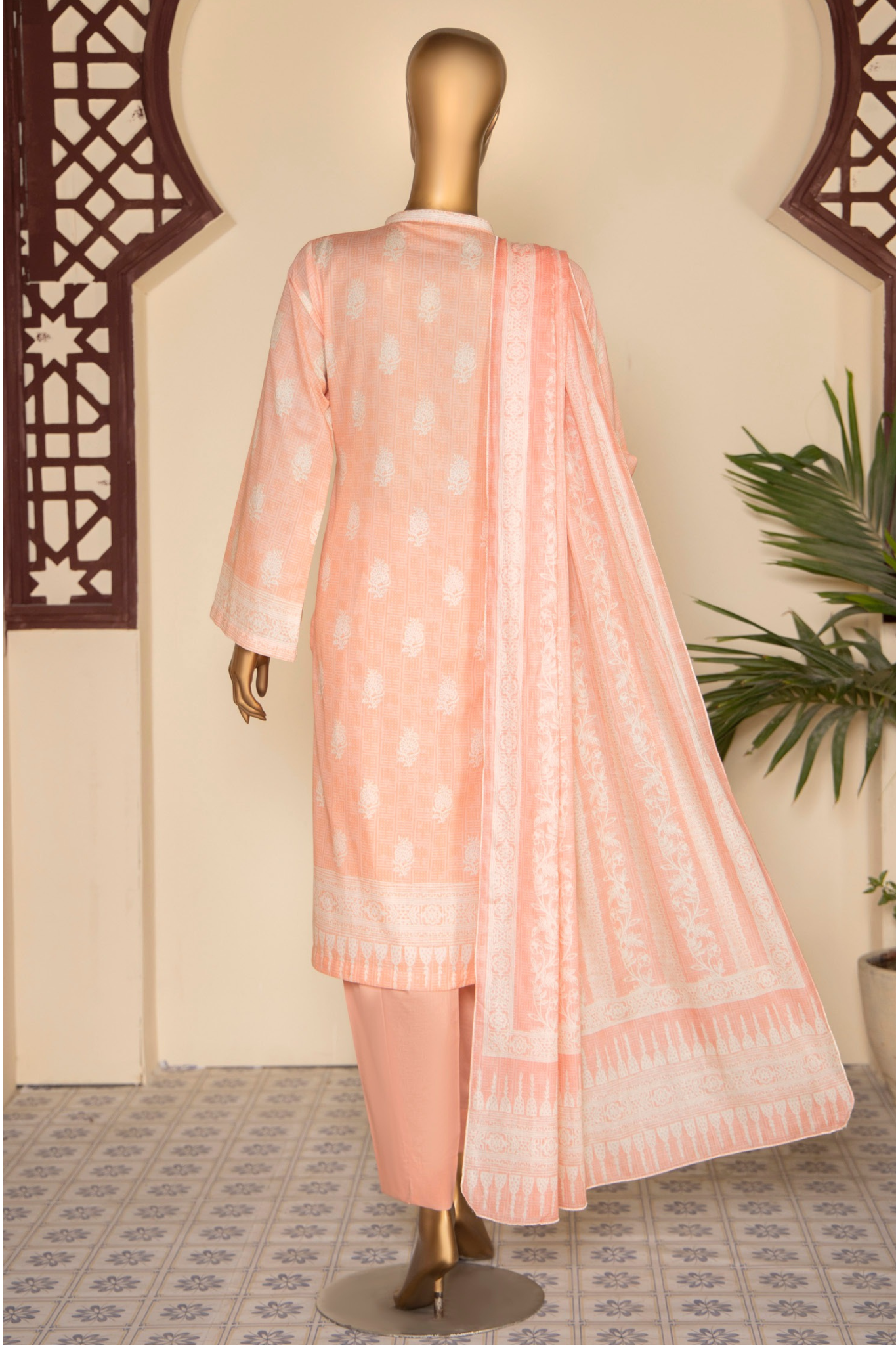 Safina digital printed lawn d-14
