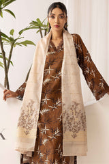 printed lawn with jacquard dupatta D-07