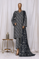 Bin Saeed Stitched 3 Piece Printed Vol-02 Collection'2025-WK-2392-BLACK