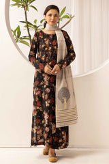 printed lawn with jacquard dupatta D-08