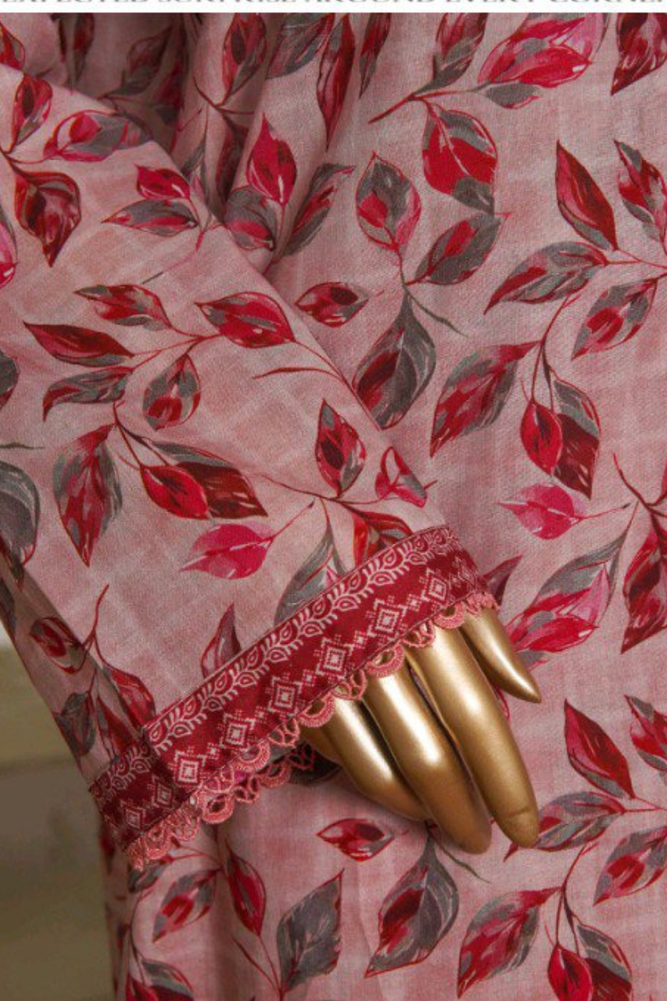 Bin Saeed Stitched 3 Piece Exc Printed Lawn Vol-05 Collection'2025-NSM-2348-pink
