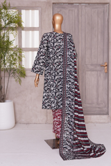 BIN SAEED PRINTED LAWN 3 PC COLLECTION 2025-26,BLACK