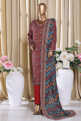 Bin Saeed Stitched 3 Piece Exclusive Printed Khaddar Vol-16 Collection'2025-WK-2685