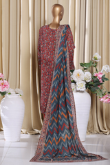 Bin Saeed Stitched 3 Piece Exclusive Printed Khaddar Vol-16 Collection'2025-WK-2685