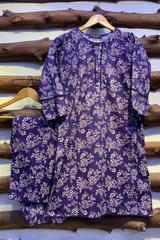 2-Piece Printed Cord Set – Stylish Casual Wear | D-02