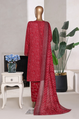 Bin Saeed Stitched 3 Piece Printed Cotton Vol-02 Collection'2025-WC-2412-pink