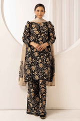 printed lawn with jacquard dupatta D-10