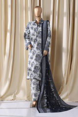 Bin Saeed Stitched 3 Piece Exclusive Printed Khaddar Vol-16 Collection'2025-WK-2687