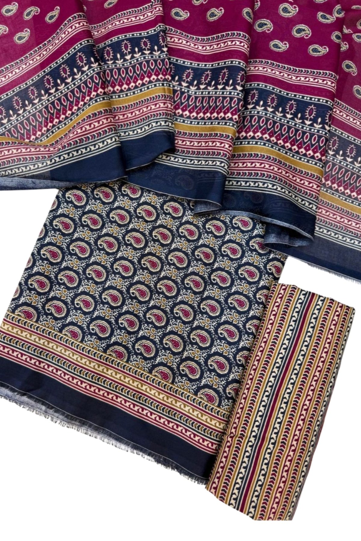 Bin Saeed Printed Lawn Unstitched 3 Piece - AS - 2584 -  - Summer Collection