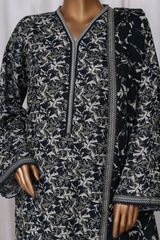 Bin Saeed Stitched 3 Piece Printed Vol-02 Collection'2025-WK-2392-BLACK
