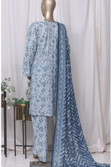 Bin Saeed Stitched 3 Piece Printed Cotton Vol-01 Collection'2025-WC-2382-Blue