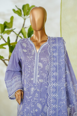 Bin Saeed Stitched 3 Piece Luxury White & White Emb Collection'2026-NSM-2567