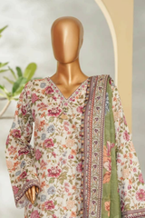 Bin Saeed Stitched 3 Piece Exclusive Printed Lawn Vol-01 Collection'2026-LSM-2709 PINK