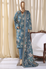 Bin Saeed Stitched 3 Piece Exclusive Printed Khaddar Vol-16 Collection'2025-WK-2689