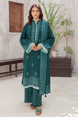 Lakhany Printed Pashmina Unstitched 3 Piece Suit,D-11