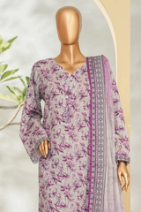 Bin Saeed Stitched 3 Piece Exclusive Printed Lawn Vol-01 Collection'2026-LSM-2711 PINK