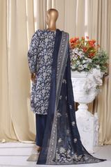Bin Saeed Stitched 3 Piece Exclusive Printed Khaddar Vol-16 Collection'2025-WK-2692