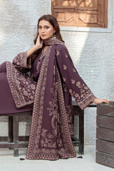 Lakhany Printed Pashmina Unstitched 3 Piece Suit,D-13