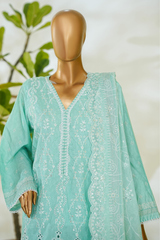 Bin Saeed Stitched 3 Piece Luxury White & White Emb Collection'2026-NSM-2553