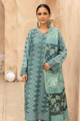 Mahees Aqidah embroidered lawn with jacquard shawl Riaz arts d-06