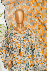 Bin Saeed Stitched 3 Piece Exclusive Printed Lawn Vol-01 Collection'2026-LSM-2704 PINK