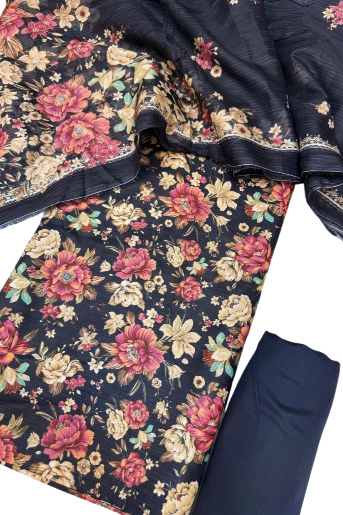 Bin Saeed Printed Lawn Unstitched 3 Piece - AS - 2586 -  - Summer Collection