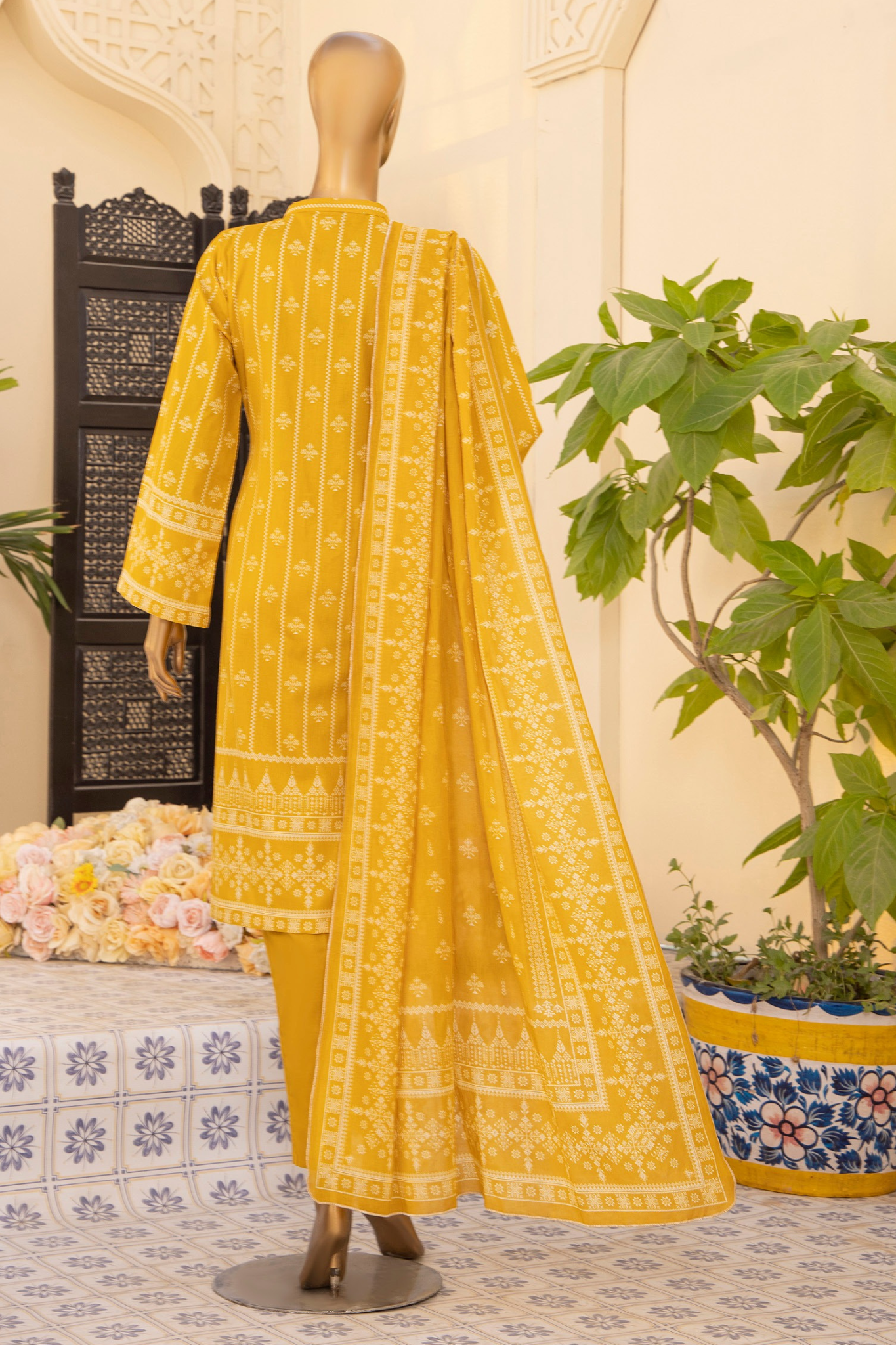 Safina digital printed lawn d-03