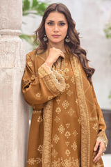 Lakhany Printed Pashmina Unstitched 3 Piece Suit,D-15