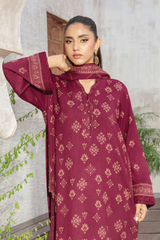 Lakhany Printed Pashmina Unstitched 3 Piece Suit,D-16