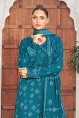 Lakhany Printed Pashmina Unstitched 3 Piece Suit,D-17