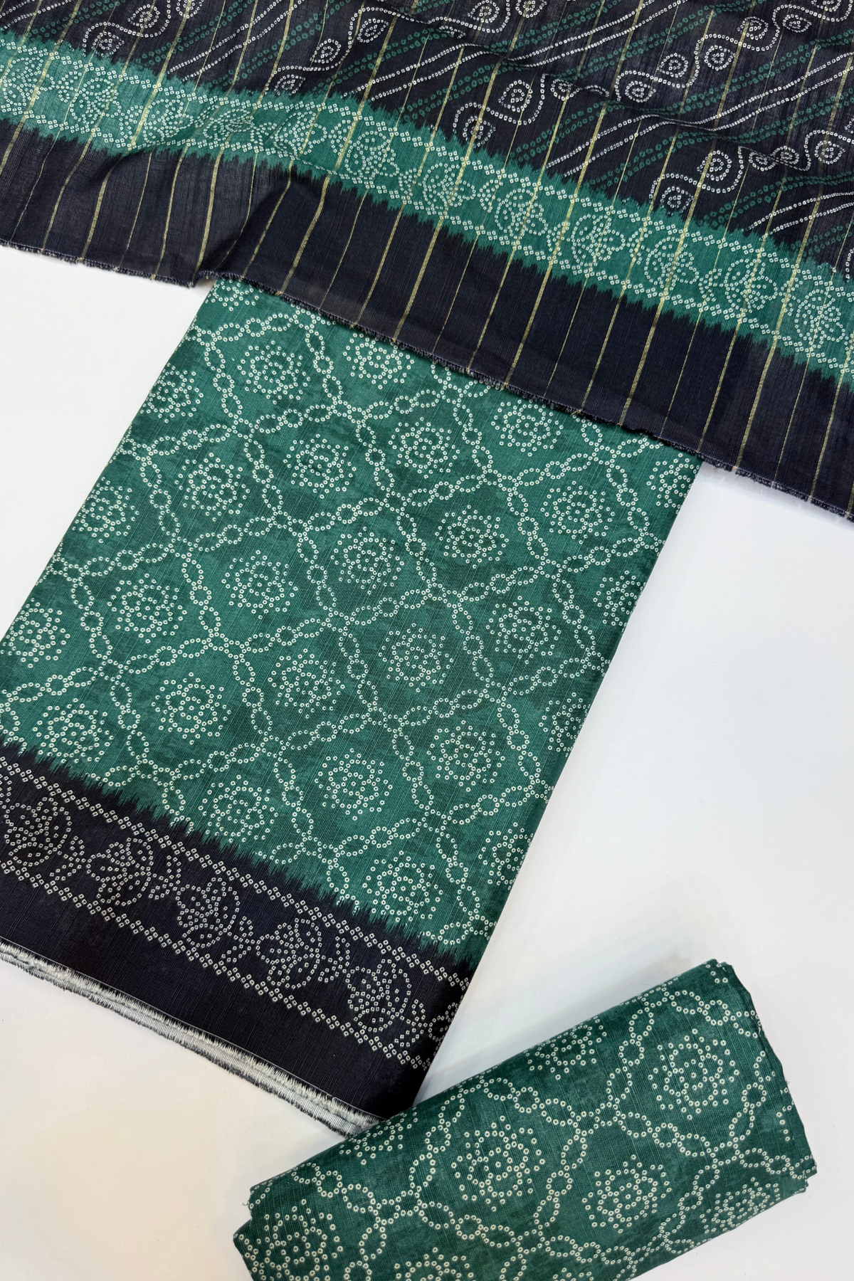 Bin Saeed Printed Khaddar Unstitched 3 Piece Suit - BS25KHD -Red- Winter Collection