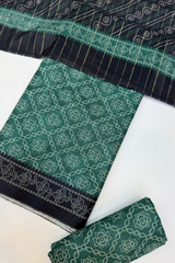 Bin Saeed Printed Khaddar Unstitched 3 Piece Suit - BS25KHD -Red- Winter Collection