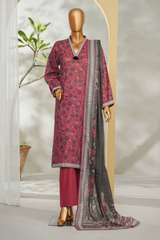Bin Saeed Stitched 3 Piece Exclusive Printed Lawn Vol-01 Collection'2026-LSM-2701 PINK