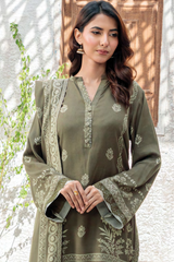 Lakhany Printed Pashmina Unstitched 3 Piece Suit,D-20