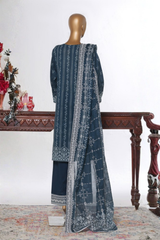 Bin Saeed Stitched 3 Piece Luxury White & White Emb Collection'2026-NSM-2582