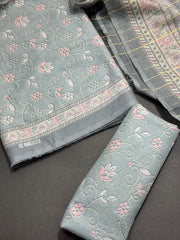 Bin Saeed Printed Lawn Unstitched 3 Piece Suit - D-67