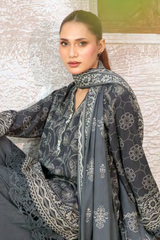 Lakhany Printed Pashmina Unstitched 3 Piece Suit,D-02