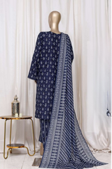 Bin Saeed Stitched 3 Piece Printed Cotton Vol-01 Collection'2025-WC-2378-blue