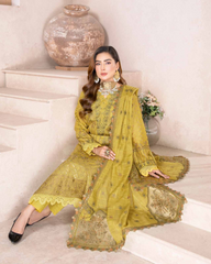 arzoo by riaz arts 3 piece unstitched embroidered D-02