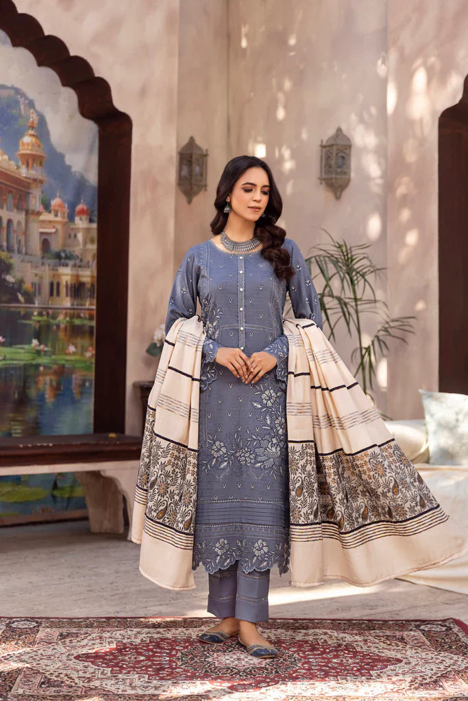 RIWAJ - 3 PC UNSTITCHED abisha