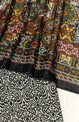 Bin Saeed Digital Printed Cotton Cambric Unstitched 3 Piece Suit - Design-29- BS25DCC - Black - Summer Collection