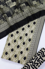 Bin Saeed Printed Khaddar Unstitched 3 Piece Suit - Design-10 - BS25KHD - Green - Winter Collection