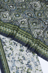 Bin Saeed Printed Khaddar Unstitched 3 Piece Suit - Design-11 - BS25KHD - Green - Winter Collection