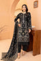 Deep Black 3pc - Embroidered Dhanak Dress ainalif