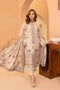 Blush Beige 3pc - Embroidered Dhanak Dress ainalif