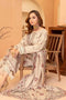 Blush Beige 3pc - Embroidered Dhanak Dress ainalif