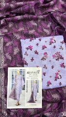 Safina 3pcs unstitched Slub khaddar/cotton 015-c