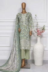 Raya By Sada Bahar Stitched 3 Piece Festive Emb Lawn Collection-AS-1014-Pista
