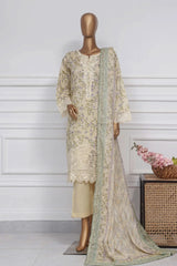 New Raya By Sada Bahar Stitched 3 Piece Festive Emb Lawn Collection-AS-1021-Lemon