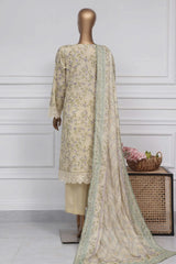 New Raya By Sada Bahar Stitched 3 Piece Festive Emb Lawn Collection-AS-1021-Lemon